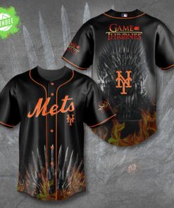 New York Mets Game of Thrones Baseball Jersey House Mets