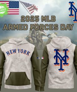 New York Mets MLB Armed Forces Day 2025 Hoodie – Special Design