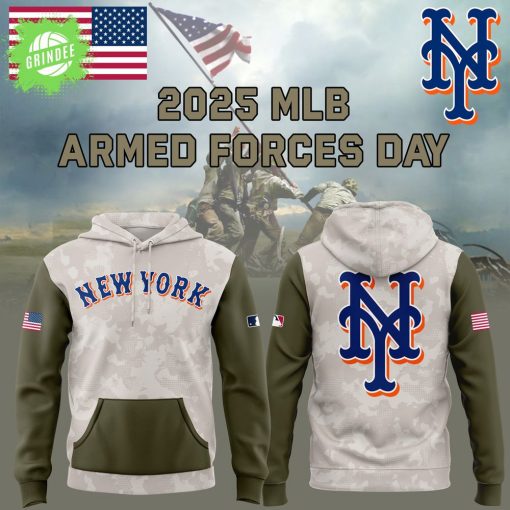 New York Mets MLB Armed Forces Day 2025 Hoodie – Special Design