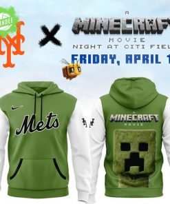 New York Mets x Minecraft Creeper Hoodie Special Edition