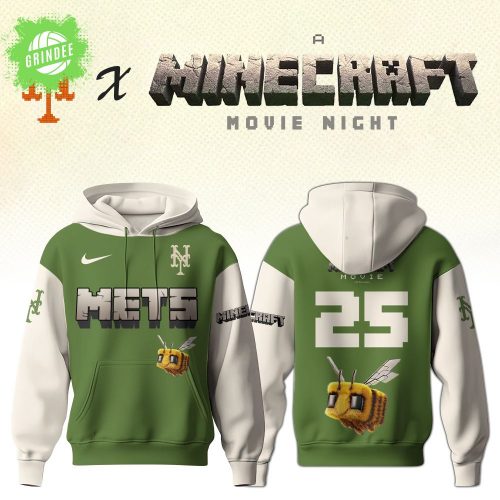 New York Mets x Minecraft Movie Night Hoodie – Limited Fan Edition