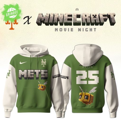 New York Mets x Minecraft Movie Night Hoodie – Limited Fan Edition