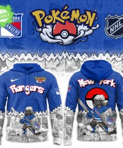 New York Rangers x Pokémon Aegislash 2025 Crossover Combo Hoodie