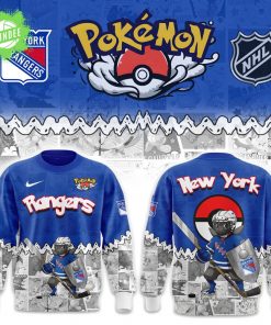 New York Rangers x Pokémon Aegislash 2025 Sweatshirt – Anime NHL Style