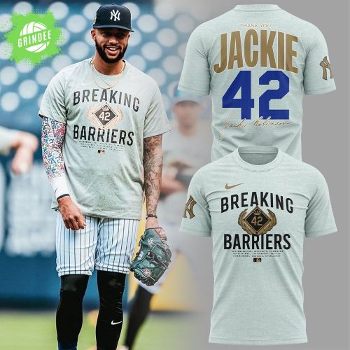 New York Yankees Breaking 42 Barriers T-Shirt