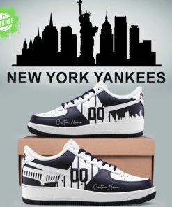 New York Yankees City Custom Name & Number 2025 Limited Edition AF1 Shoes – Personalized Fan Sneakers