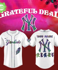 New York Yankees Grateful Dead Night Custom Name Jersey for Fans