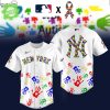 New York Mets MLB Autism Awareness Special Edition 2025 Baseball Jersey