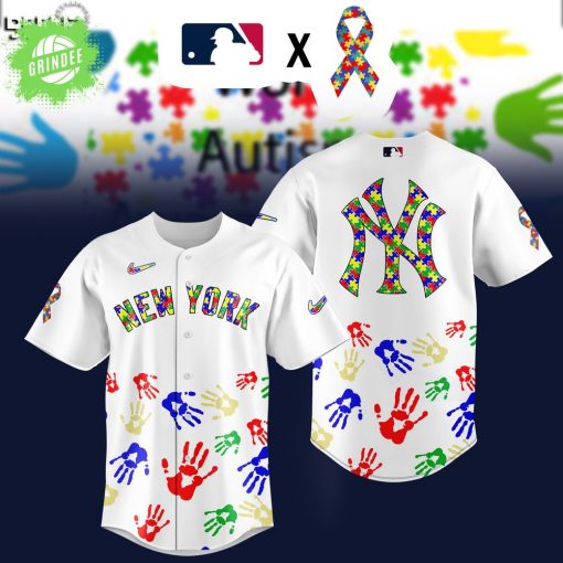 New York Yankees MLB Autism Awareness Special Edition 2025 Baseball Jersey