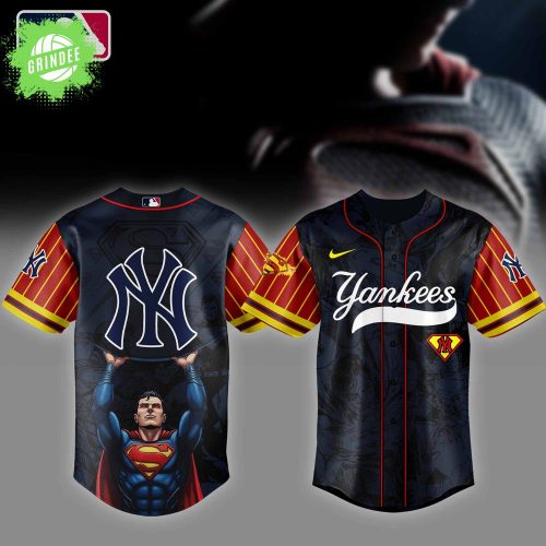New York Yankees MLB x Superman Baseball Jersey Editions Limited 2025 – Superhero Baseball Fans Apparel