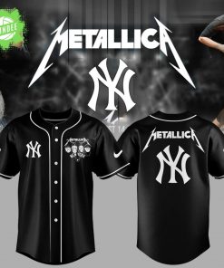 New York Yankees Metallica Night 2025 Baseball Jersey