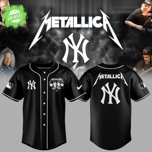 New York Yankees Metallica Night 2025 Baseball Jersey