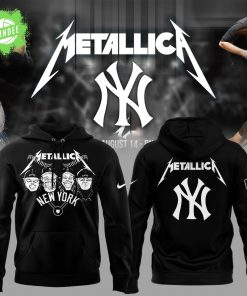 New York Yankees Metallica Night 2025 Hoodie