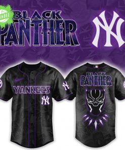 New York Yankees x Black Panther Avengers Baseball Jersey – Wakanda Forever Edition