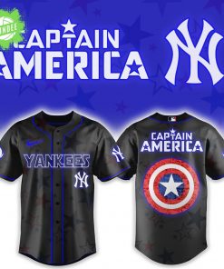 New York Yankees x Captain America Combo Baseball Jersey – Super Soldier Style