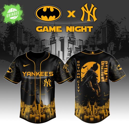 New York Yankees x DC Batman Jersey – Gotham Baseball Fan Edition