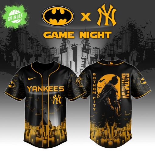 New York Yankees x DC Batman Jersey – Gotham Baseball Fan Edition