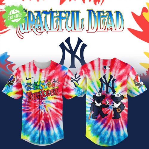 New York Yankees x Grateful Dead New Baseball Jersey – Limited Edition Rock Band MLB Apparel