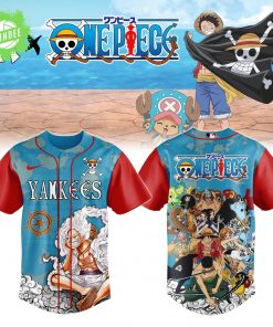 New York Yankees x One Piece Night Baseball Jersey 2025 – Special Edition