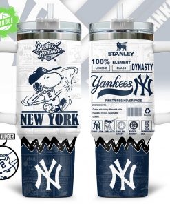 New York Yankees x Snoopy 40oz Stanley Tumbler – Limited Baseball Edition