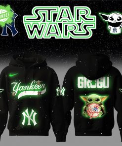 New York Yankees x Star Wars Baby Yoda Hoodie – Galactic Game Night Apparel