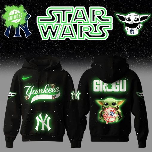 New York Yankees x Star Wars Baby Yoda Hoodie – Galactic Game Night Apparel