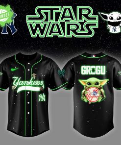 New York Yankees x Star Wars Grogu Night Jersey – Limited Yoda Baseball Fan Edition
