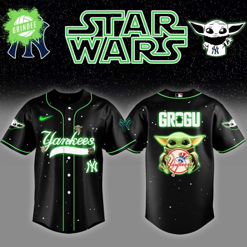 New York Yankees x Star Wars Grogu Night Jersey – Limited Yoda Baseball Fan Edition