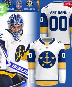 Norfolk Admirals White Kelly Cup Playoffs 2025 Hockey Jersey