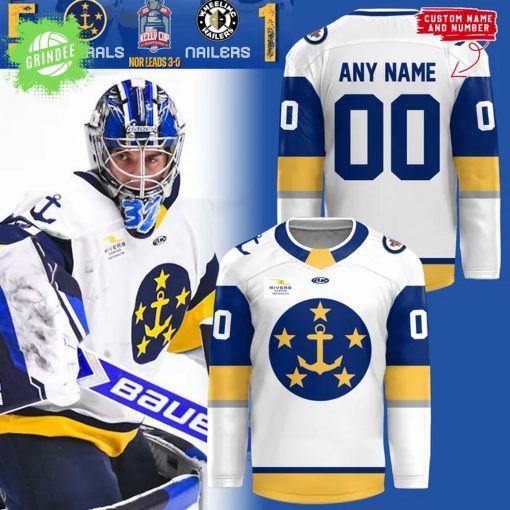 Norfolk Admirals White Kelly Cup Playoffs 2025 Hockey Jersey
