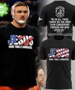OSU Wyatt Hendrickson Jesus More Than A Conqueror Black T-shirt – Christian Wrestling Shirt