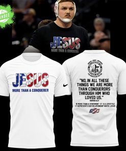 OSU Wyatt Hendrickson Jesus More Than A Conqueror White T-shirt – Faith-Based Wrestling Tee