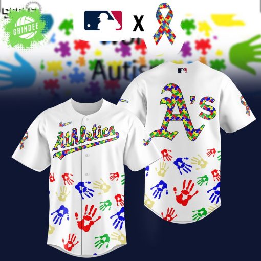 Oakland Athletics MLB Autism Awareness Special Edition 2025 Baseball Jersey