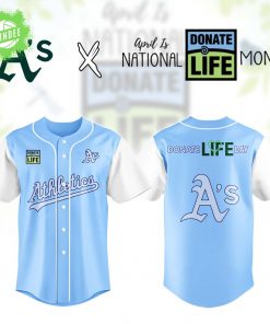 Oakland Athletics x Donate Life Month Jersey – MLB Organ Donation Awareness