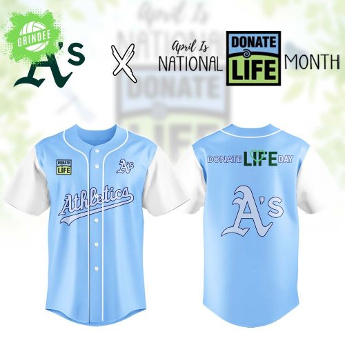 Oakland Athletics x Donate Life Month Jersey – MLB Organ Donation Awareness