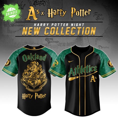 Oakland Athletics x Harry Potter Night Jersey – Hogwarts MLB Fan Edition