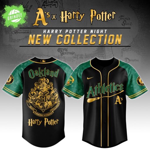 Oakland Athletics x Harry Potter Night Jersey – Hogwarts MLB Fan Edition