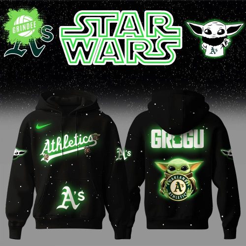 Oakland Athletics x Star Wars Baby Yoda Game Night Hoodie – Limited Edition