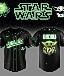 Oakland Athletics x Star Wars Grogu Night Jersey – Baby Yoda Galactic Edition