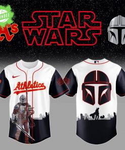Oakland Athletics x Star Wars The Mandalorian Night Jersey – MLB Galactic Edition