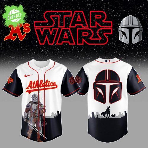 Oakland Athletics x Star Wars The Mandalorian Night Jersey – MLB Galactic Edition
