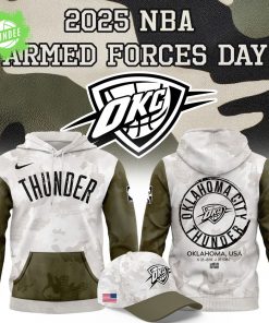 Oklahoma City Thunder Armed Forces Day 2025 Hoodie
