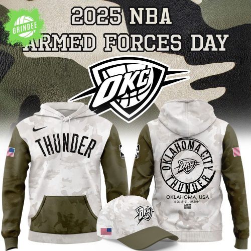 Oklahoma City Thunder Armed Forces Day 2025 Hoodie