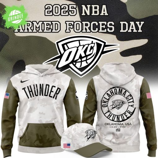 Oklahoma City Thunder Armed Forces Day 2025 Hoodie