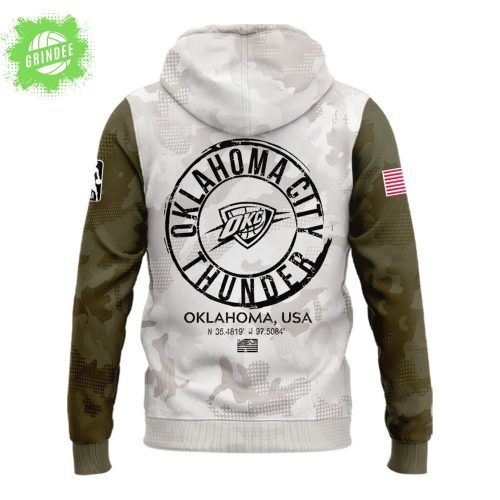 Oklahoma City Thunder Armed Forces Day 2025 Hoodie