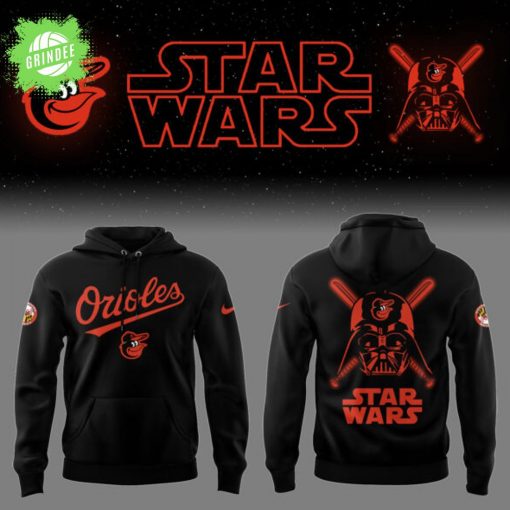 Orioles Baseball x Star Wars 2025 Black Hoodie Limited Edition