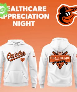 Orioles x Healthcare Appreciation Night White Hoodie – Special Edition Baseball Hoodie
