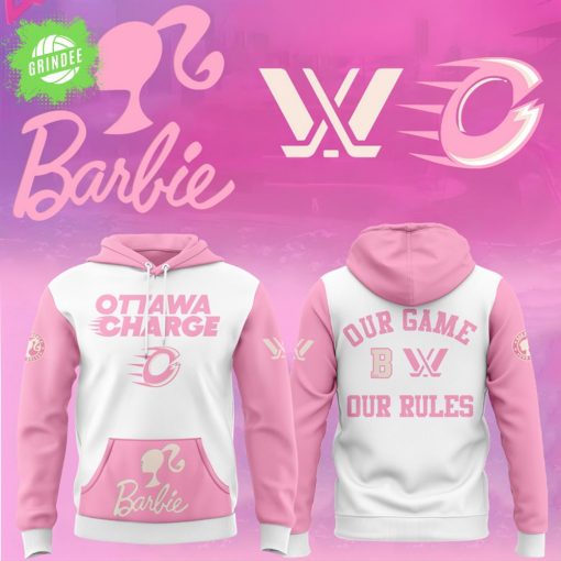 Ottawa Charge PWHL x Barbie Limited Edition 2025 Hoodie – Women’s Hockey x Barbie Special