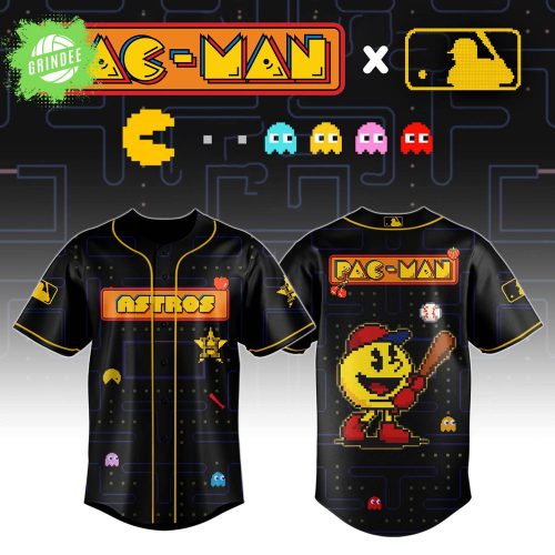 Pac-Man x Houston Astros Pixel Edition Baseball Jersey