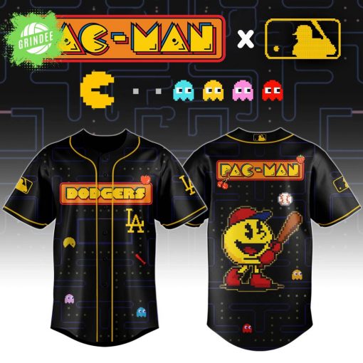 Pac-Man x Los Angeles Dodgers Pixel Edition Baseball Jersey